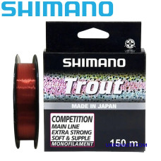 Леска монофильная Shimano Trout Competition Mono размотка 150м красная